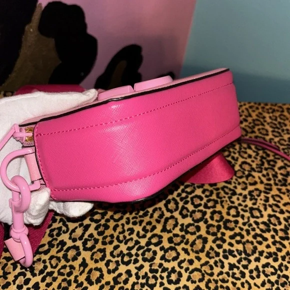 SNAPSHOT MARC JACOB CROSSBODY BAG PINK COLOR BLOCK - Picture 6 of 11